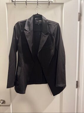 Fashion Nova Black Single-Button Tailored Blazer